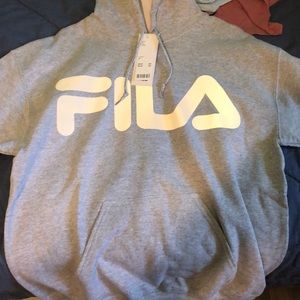 grey FILA sweatshirt